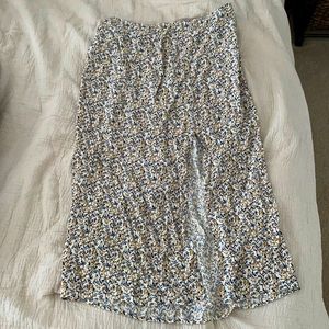Abercrombie & Fitch floral midi skirt